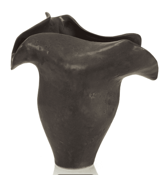 GRAPHITE GRAY PORCELAIN VASE I - Luxury Furniture Mercato Interiors